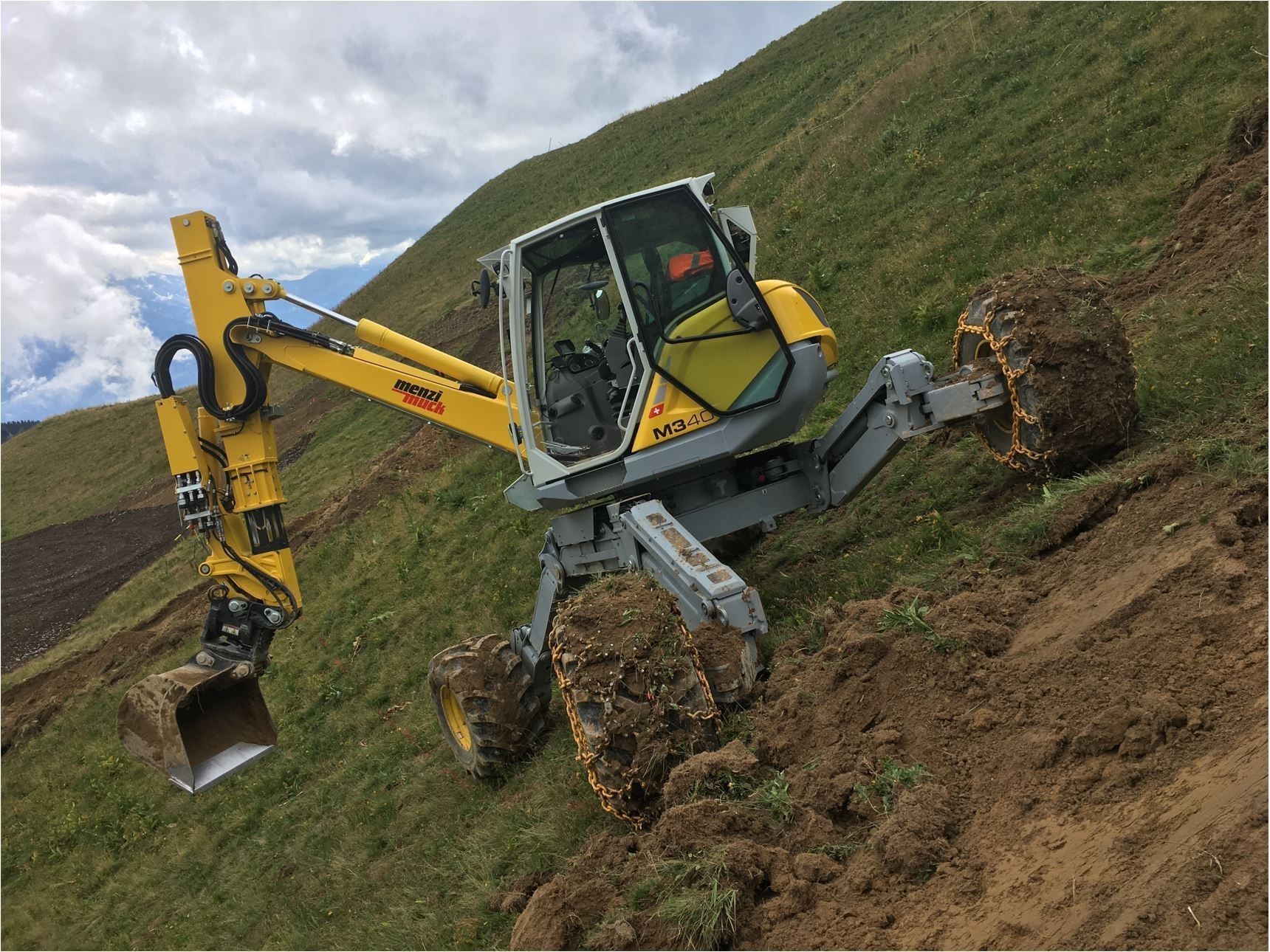 Travaux en forte pente